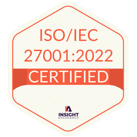 ISO 27001 certification badge